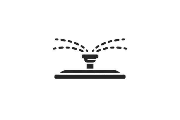 Irrigation sprinkler icon