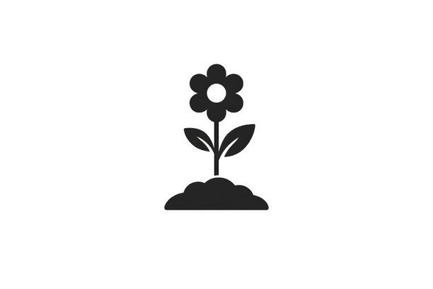 Flower planting icon