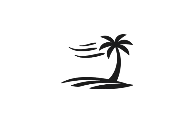 Prestige Landscaping palm tree logo